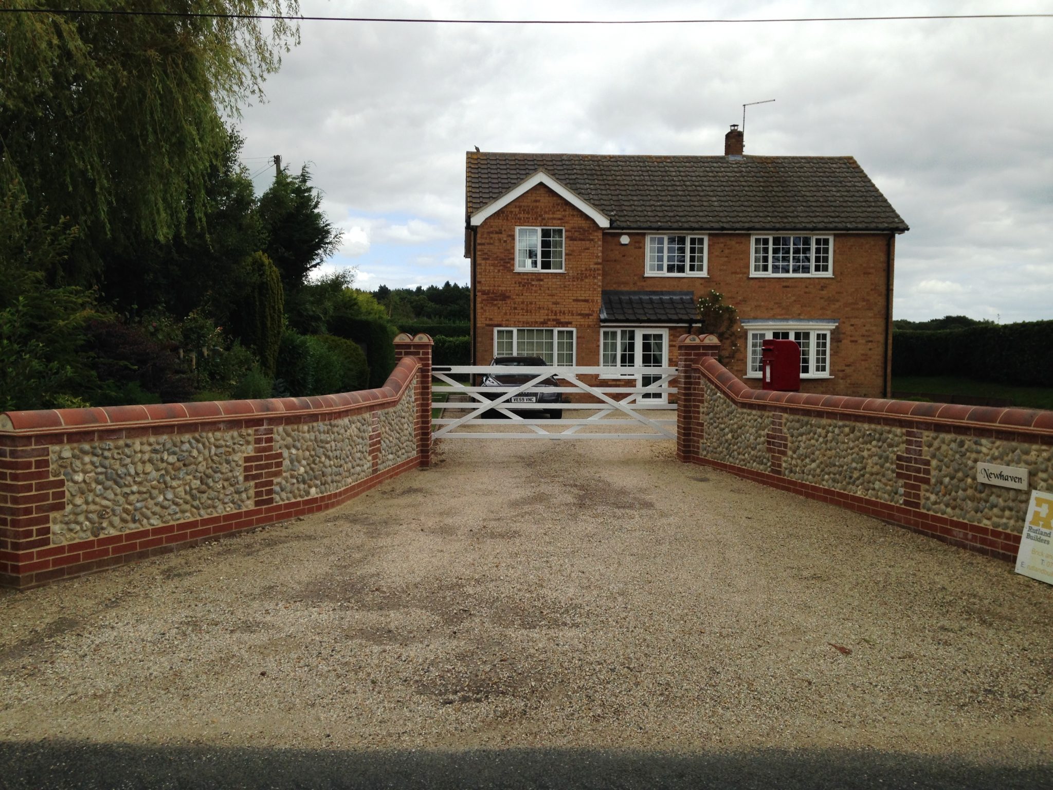 Rutland Builders Fakenham North Norfolk Flint Wall